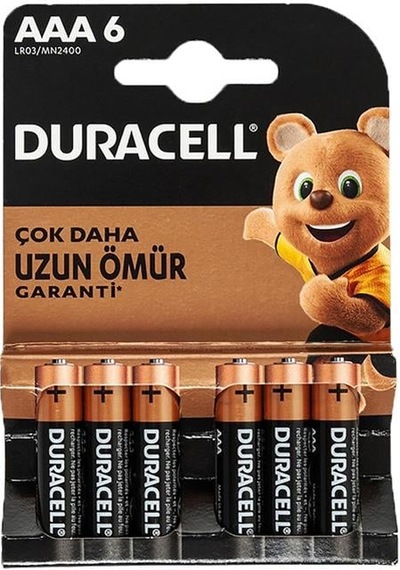 Duracell Basic İnce Aaa Kalem Pil 6'lı
