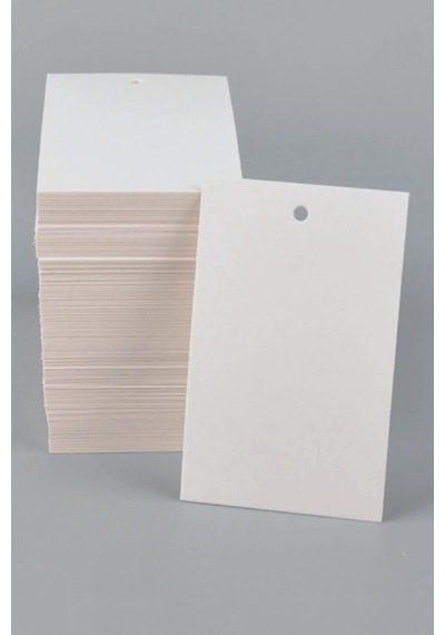 Karton Fiyat Marka Etiketi 3,5x5 Cm 1000 Adet 3mm Orta Ip Geçme
