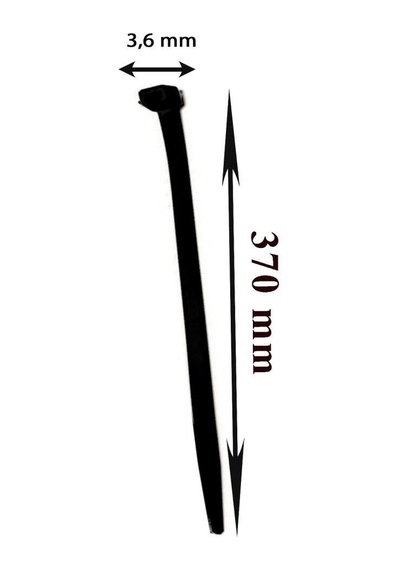 Rutter 3.6x370 Mm Siyah Kablo Bağı 100 Lü Extra Dayanıklı Plastik Cırt Kelepçe Rt-3108