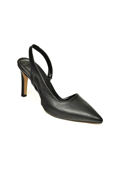 Fox Shoes U404589409 Siyah İnce Topuklu Kadın Ayakkabı Siyah