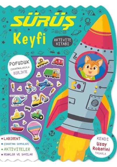 Sürüş Keyfi - Çıkartmalı Aktivite Kitabı - Ezjı-752570