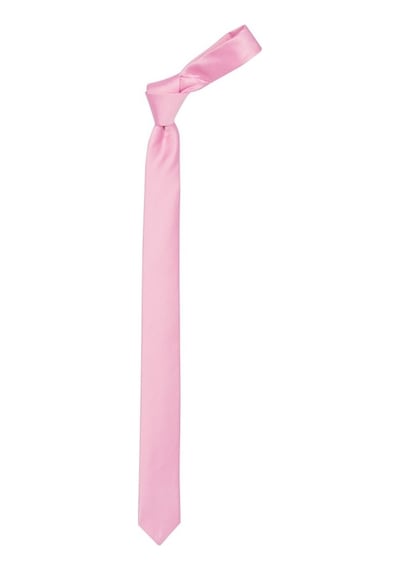 Tudors Düz İnce Erkek Kravat - Pembe