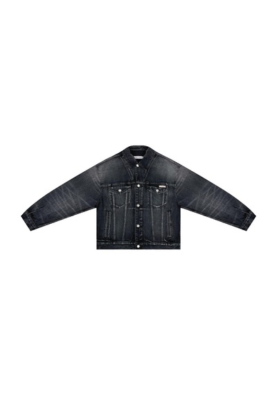 Calvin Klein 90s Espresso Black Trucker Siyah Erkek Ceket