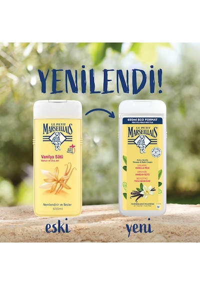 Le Petit Marseillais Organik Vanilya Sütü Duş Jeli 400 ml x6