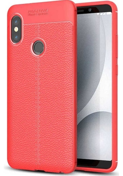Xiaomi Redmi Note 5 Pro Kılıf Zore Niss Silikon Kapak Kırmızı
