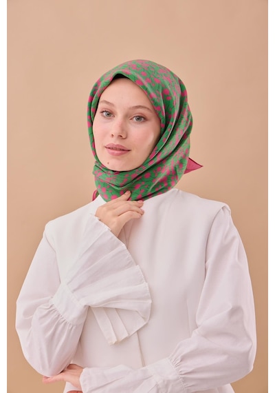 Silk Home Aura Eşarp 140005-27 Fuşya, Yeşil, Pembe