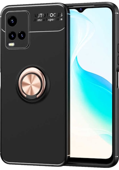 Vivo Y32 Kılıf Lens Yüzüklü Mıknatıslı Silikon Kapak