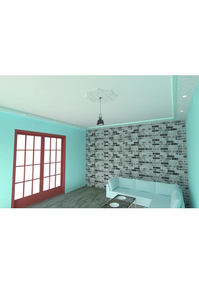 Motifpiyer Lamba Tavan Göbeği 11-8gen-egri-56cm-2 Adet