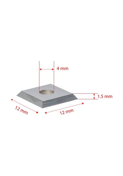 Titi 5540 Yedek Kare Jilet Elmas 12x12x1.5 Mm