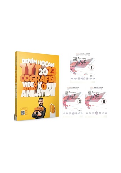 Benim Hocam 2023 Tyt Coğrafya Konu Ve 2021 Model Tyt 3 Lü Deneme Seti 4 Kitap