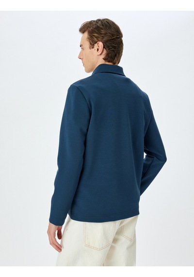 Koton Dikiş Detaylı Pamuk Karışımlı Basic Yarım Fermuarlı Sweatshirt Lacivert 5wam70248mk Lacivert Koton Dikiş Detaylı Pamuk Karışımlı Basic Yarım Fermuarlı Sweatshirt Lacivert 5wam70248mk Lacivert