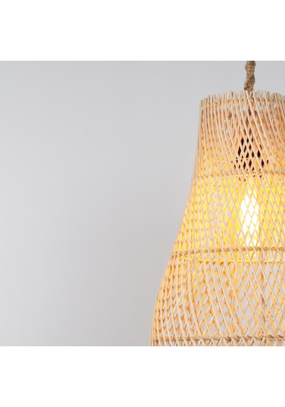 Lena Modern Avize E27 12w 25cm Rattan Doğal Dorbien-slb-8019 Çok Renkli