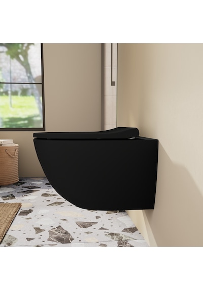 VitrA Sento 130-483R009 İnce Klozet Kapağı Mat Siyah