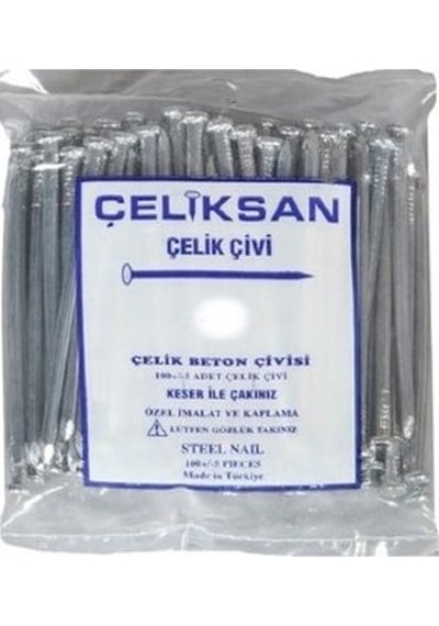 ÇELİKSAN BETON ÇİVİSİ 5X70 MM 100 ADET