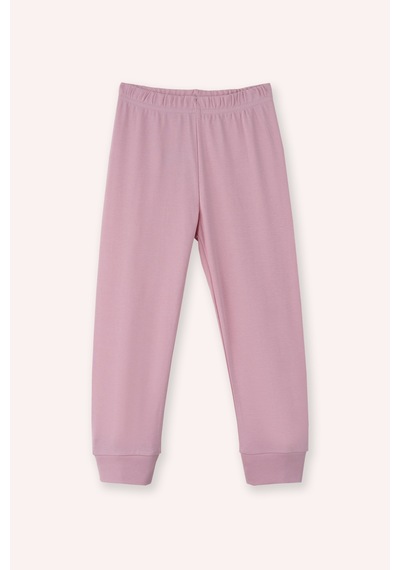 Panço Kız Çocuk Fuşya Pijama Takımı Pembe