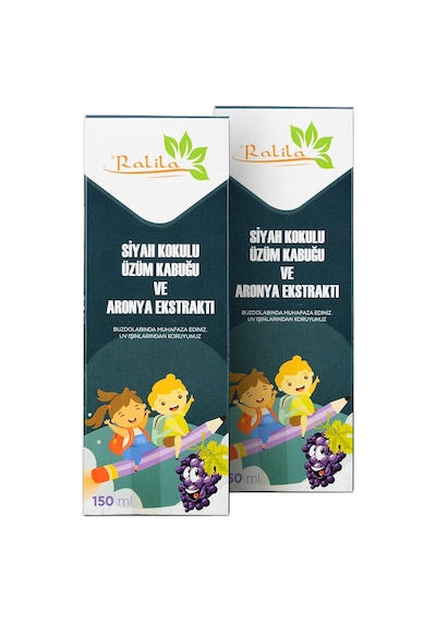 Ralila Siyah Üzüm Kabuğu - Aronya Ekstraktı 150 Ml X2 Adet