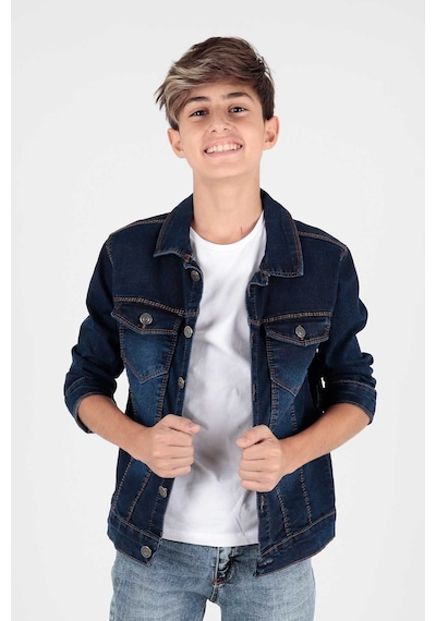 Ahengim Erkek Çocuk Jean Ceket Günlük Modaya Uygun Ak22145123 001