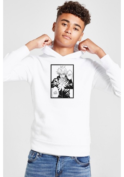 Tshirthane Jujutsu Kaisen Anime Satoru Gojo Lets Get A Little Crazy Beyaz Çocuk 3ip Kapşonlu Sweatshirt 001 Beyaz Tshirthane Jujutsu Kaisen Anime Satoru Gojo Lets Get A Little Crazy Beyaz Çocuk 3ip Kapşonlu Sweatshirt 001 Beyaz