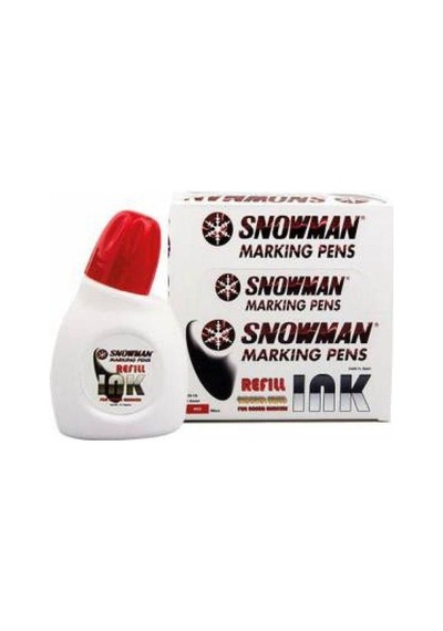 Snowman Tahta Kalem Mürekkebi 90 CC Kırmızı BN 1A