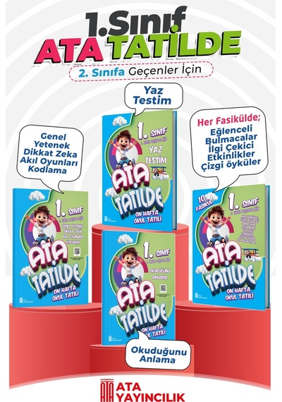 1. Sınıf Ata Yaz Tatili Seti (4 Lü)