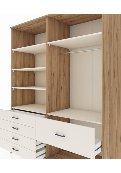 Kronos Gardrop 6 Raflı 5 Çekmeceli Tek Askılı 176x59x221 Çam-aytaşı Aytaşı Kronos Gardrop 6 Raflı 5 Çekmeceli Tek Askılı 176x59x221 Çam-aytaşı Aytaşı
