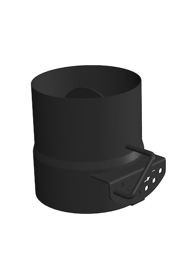 Ayarlanabilir Baca Klapesi / Boy: 8 Cm / Çap: 13 Cm / Mat Siyah Boyalı / Baba's Stove
