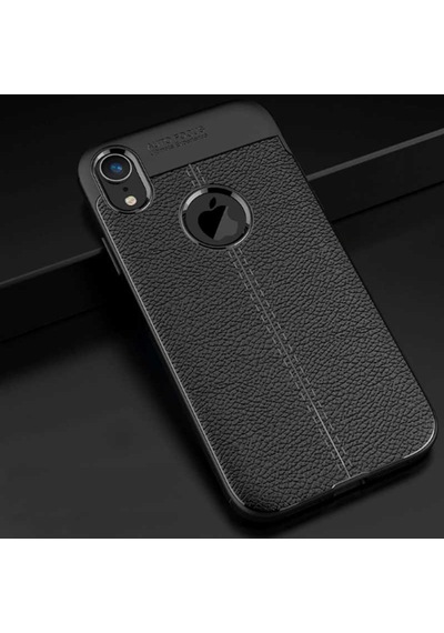 Apple Uyumlu iPhone XR 6.1 Kılıf Deri Tarzı Niss Silikon Case