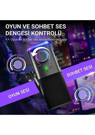 Fifine Ampligame Am9 Hibrit Usb/xlr Yayıncı Mikrofon Seti