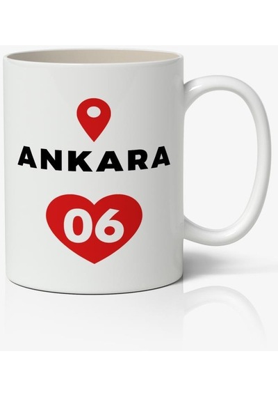 Ankara Baskılı Kupa Bardak Baskılı Kahve Kupa Bardak