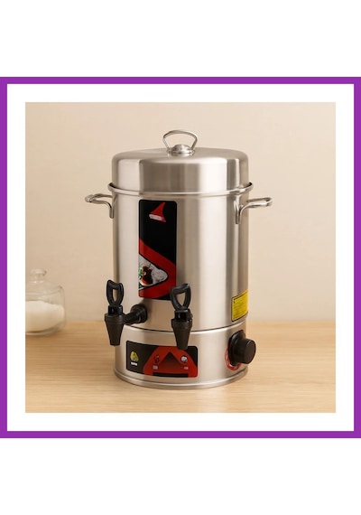 Bezos Elektrikli Semaver Çay Makinesi 6 Litre Çift Musluk 1000w 60 Bardak Bty