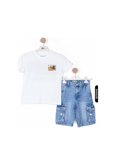 Escabel Xo Kids Erkek Çocuk Şort 5-14 Yaş 24015 Mavi