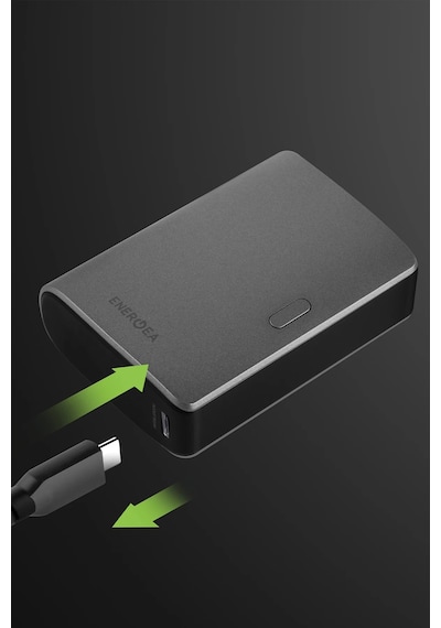 Compac 35 10.000 Mah Dijital Göstergeli 35w Type-c 22.5w Usb Çıkışlı Pd Hızlı Şarj Powerbank - Koyu Gri Koyu Gri