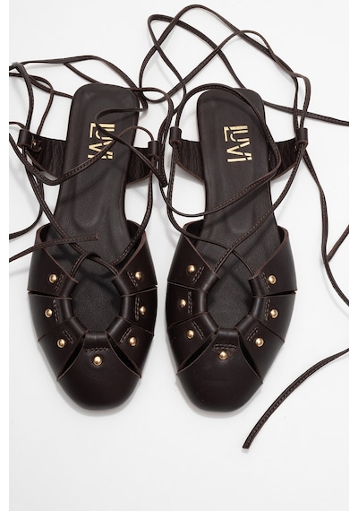 Luvishoes Luvi Shoes Darıa Kahverengi Hakiki Deri Troklu Bilekten Bağcıklı Kadın Sandalet Kahverengi Luvishoes Luvi Shoes Darıa Kahverengi Hakiki Deri Troklu Bilekten Bağcıklı Kadın Sandalet Kahverengi