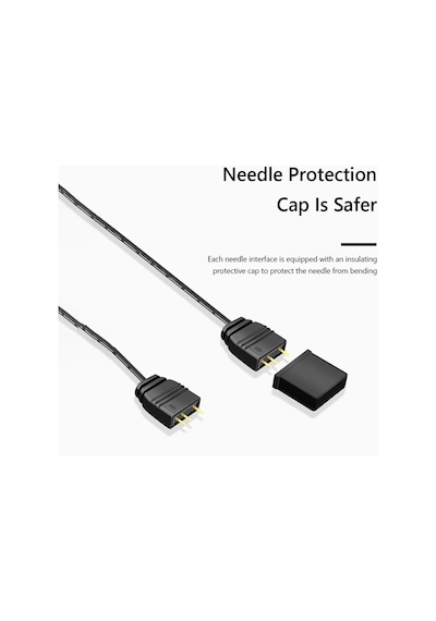 Coolmoon 5v 3pin Argb 2 Port Splitter Çoklayıcı Kablo - 5v 3pin Uzatma Kablosu 1 Dişi To 2 Erkek