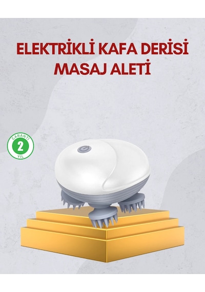 Kablosuz Kafa Ve Vücut Masaj Aleti Taşınabilir Tasarım Çok Renkli