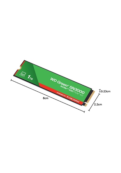 Green Sn3000 Nvme 1 Tb 5.000 Mb/sn'ye Kadar Okuma 4.000 Mb/sn'ye Kadar Yazma - Wds100t4g0e