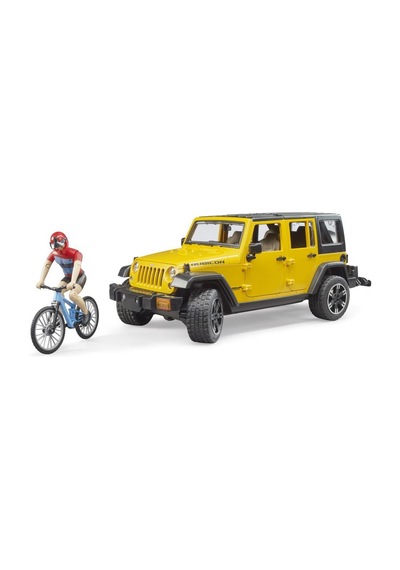 Bruder Jeep W. Rubicon & Bisiklet Ve Sürücüsü Br02543