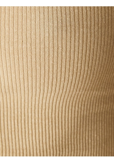 Koton Crop Atlet Kare Yaka İnce Askılı Pamuklu Bej 3sak10026ek Ekru