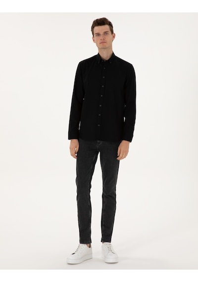 Pierre Cardin Erkek Siyah Gömlek Desenli 50311308-vr046 Siyah