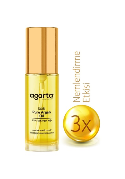 Agarta Organik Soğuk Sıkım %100 Argan Yağı - Saç Ve Vücut Onarıcı Bakım Yağı 20 ML