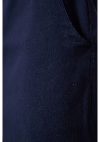 Tommylife Lacivert Standart Fit Dokuma Hafif Esnek Chino Erkek Şort - 81293 Lacivert
