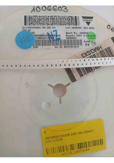 Crcw060310022r 22r1 603 Vıshay Smd Direnç 500 Adet