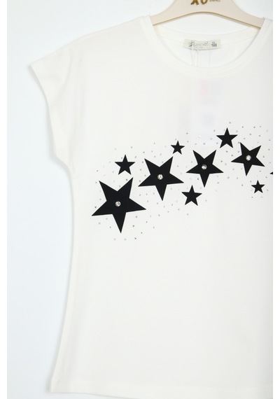 Xo Kids Kız Çocuk Tişort 10-14 Yaş 35950 Beyaz