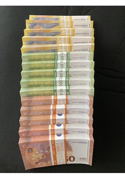 Yeni 1500 Adet Euro 50-100 Ve 200 Euro Geçersiz Eğlence Dizi Film