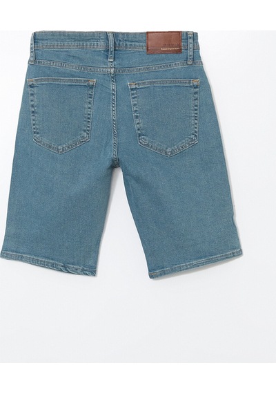 Lcw Jeans Yeşil Süper Skinny Fit Erkek Jean Şort