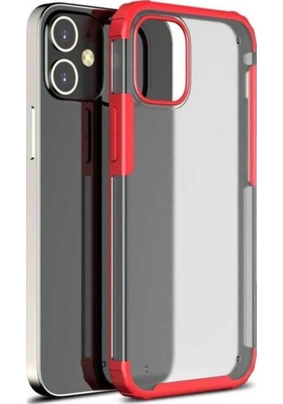 Apple Uyumlu iPhone 12 Mini Kılıf Zore Volks Kapak Kırmızı