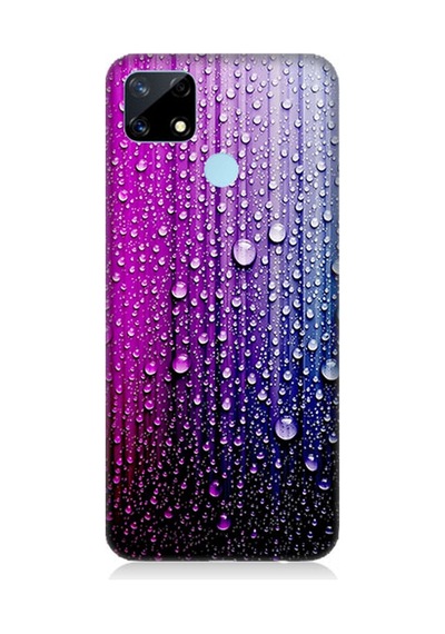 Realme 7i Uyumlu Silikon Kılıf Renki Damlalar