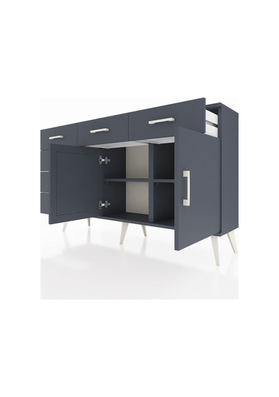 Arges Konsol 2 Raflı 6 Çekmeceli 2 Kapaklı 132x30x83 Antrasit-antrasit/antrasit Antrasit/antrasit Arges Konsol 2 Raflı 6 Çekmeceli 2 Kapaklı 132x30x83 Antrasit-antrasit/antrasit Antrasit/antrasit