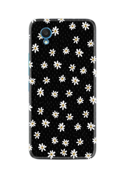 Alcatel 1 2022 Kılıf Resimli Desenli Silikon Platinium Series Papatyalar 1866