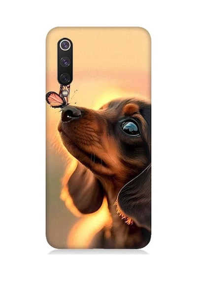 Xiaomi Mi 9se Uyumlu Sevimli Köpek Ve Kelebek Desenli Silikon Kılıf